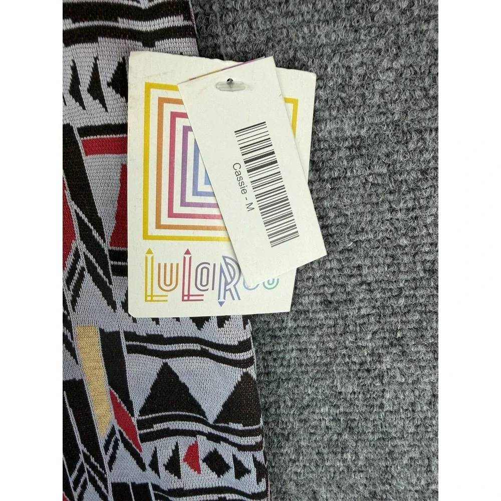 Lularoe Aztec Geometric Medium Cassie Pencil Skirt Gray Boho Office NEW!